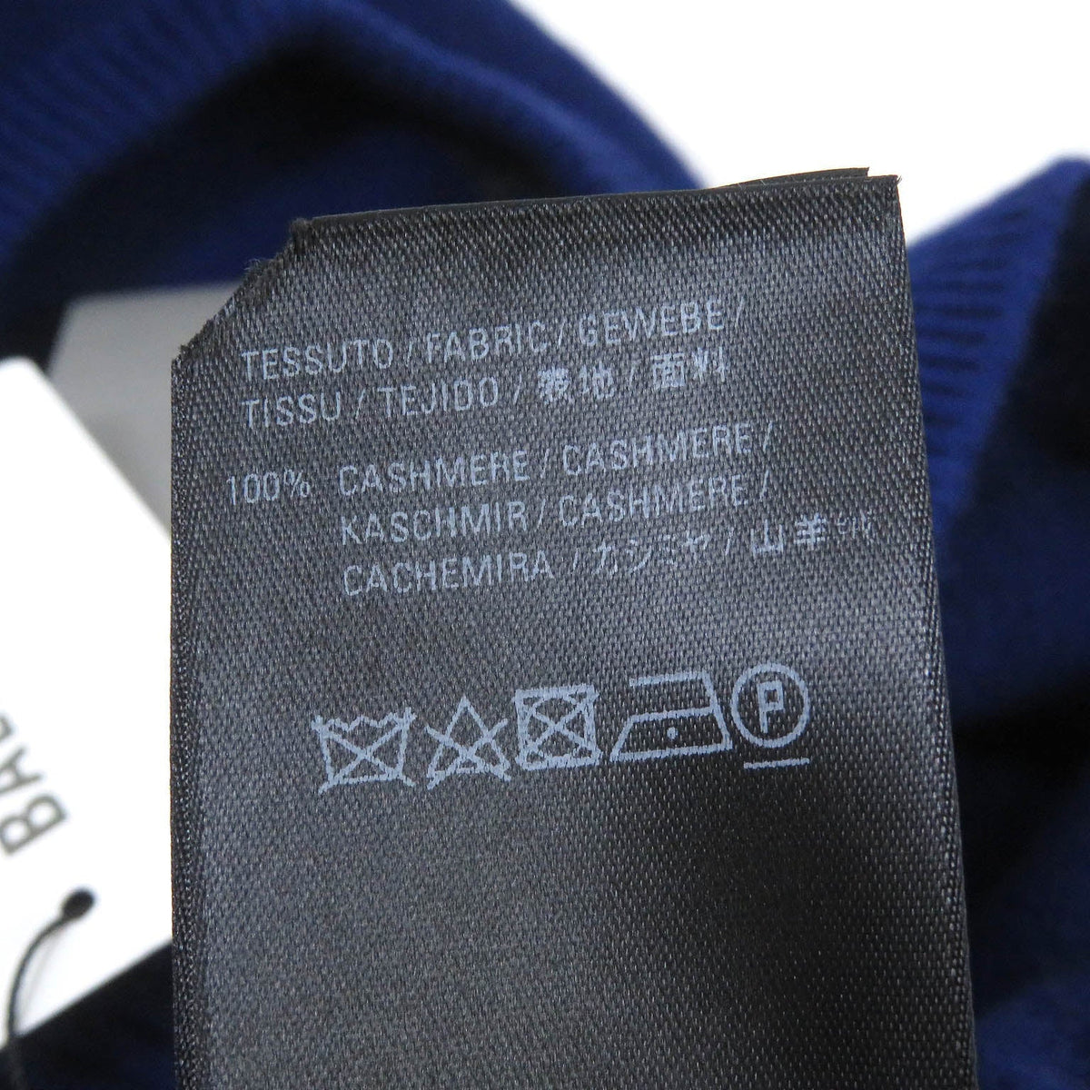 balenciaga Cashmere Logo Knit Sweater Blue XS