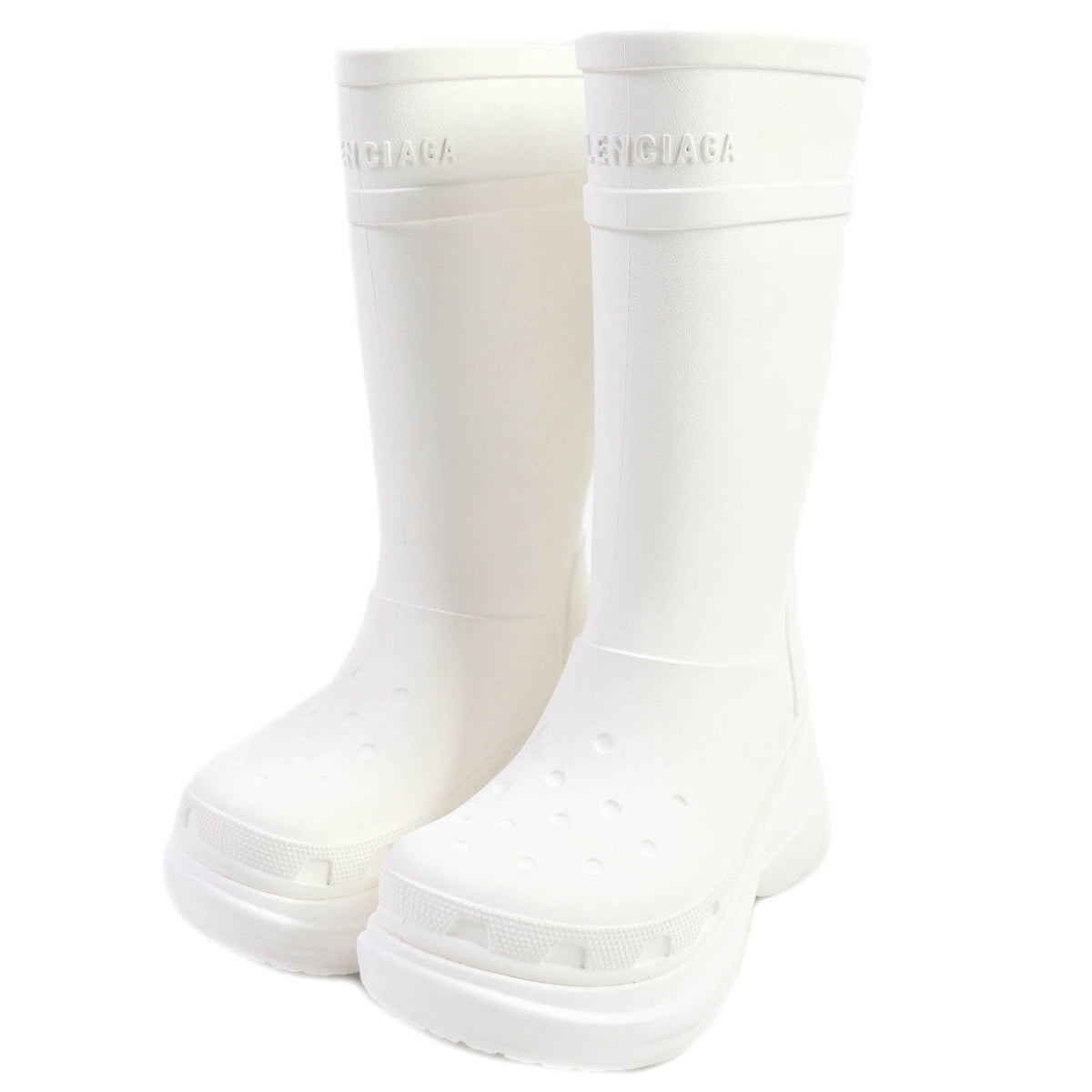 balenciaga Crocs Rubber Knee-high Boots