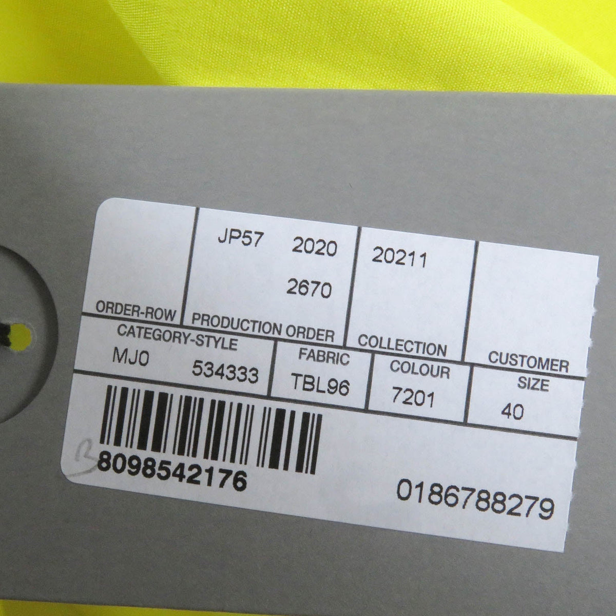 balenciaga Logo Shirt Yellow Cotton 40