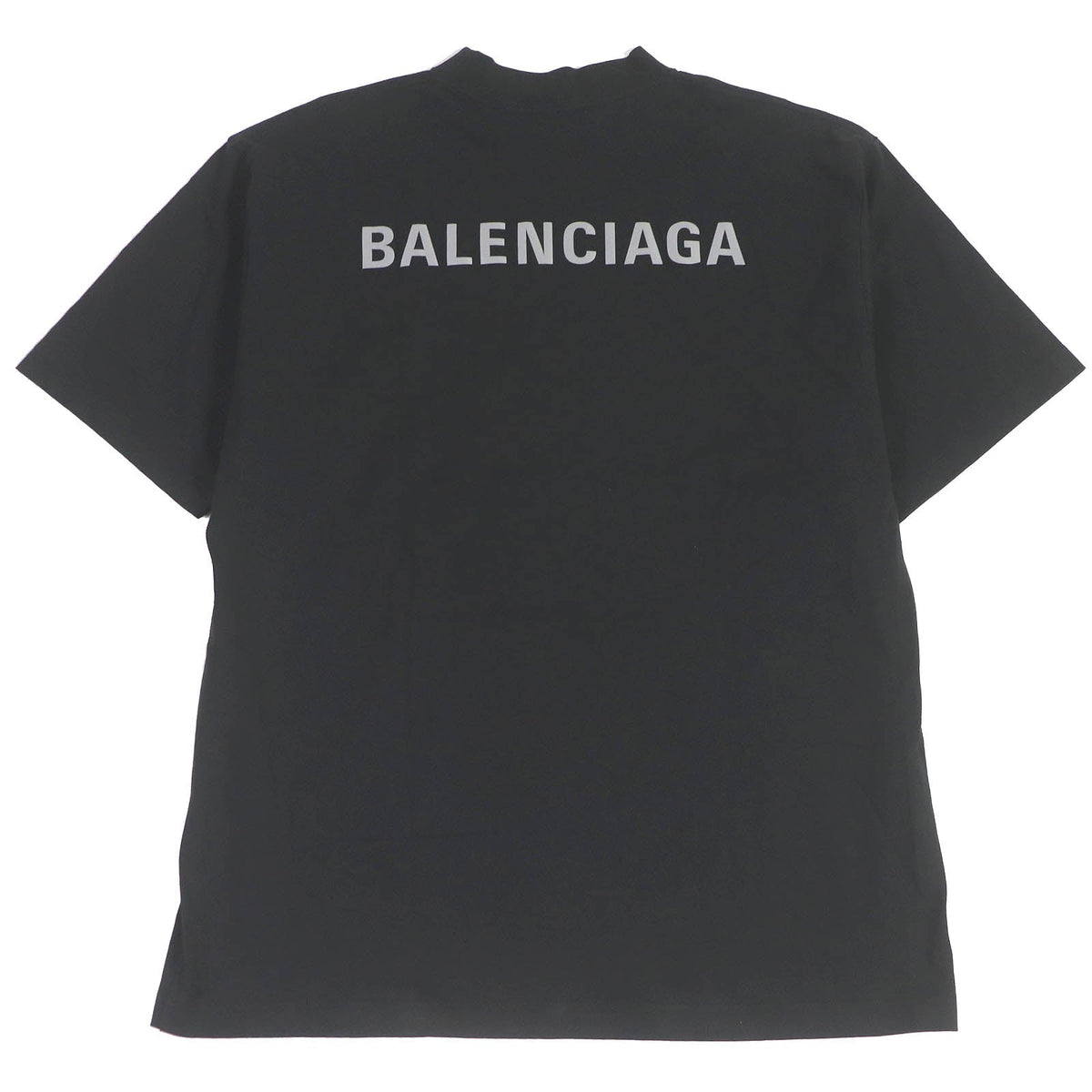 balenciaga Cotton Logo Print T-Shirt Black S
