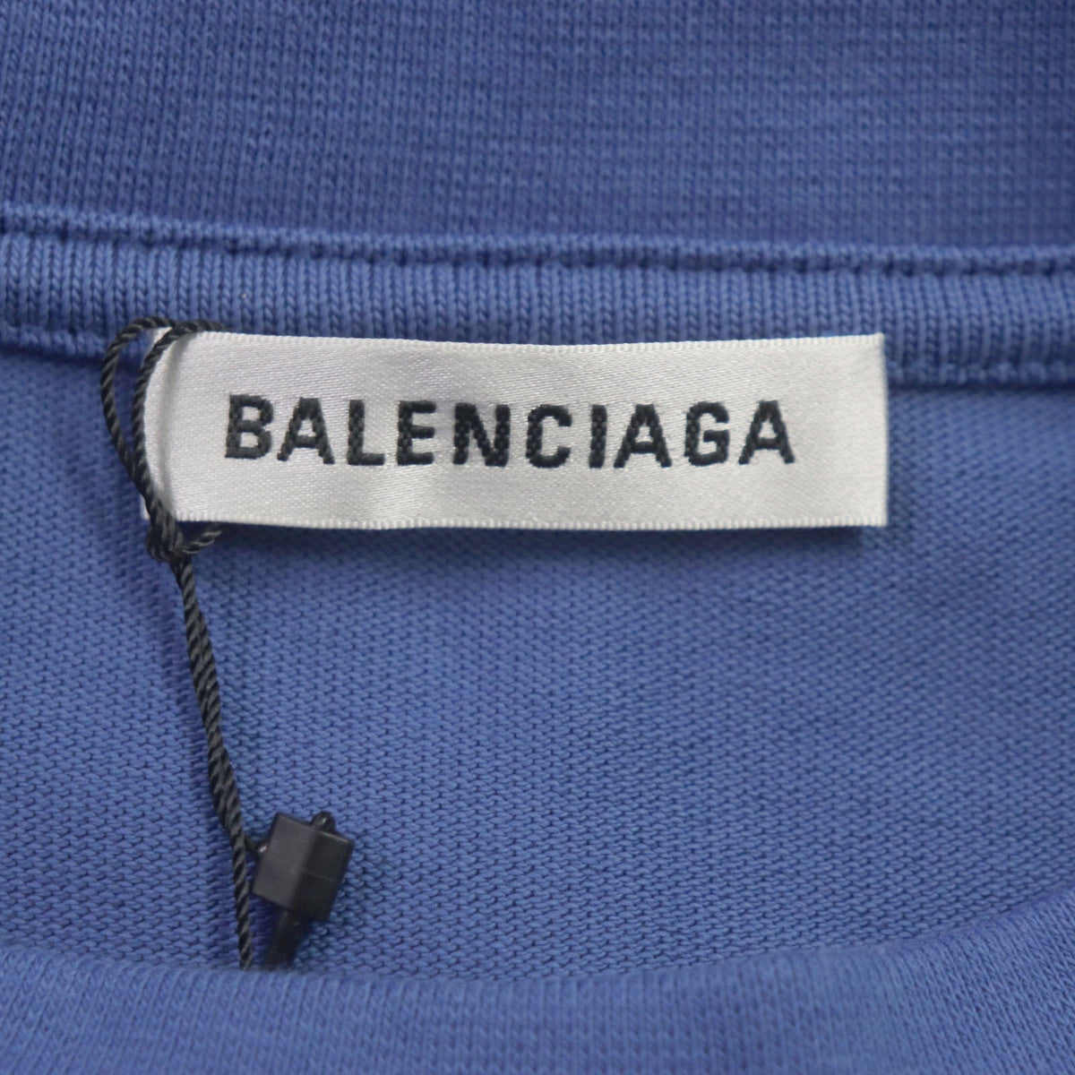 balenciaga Cotton Deformed T-shirt Blue M