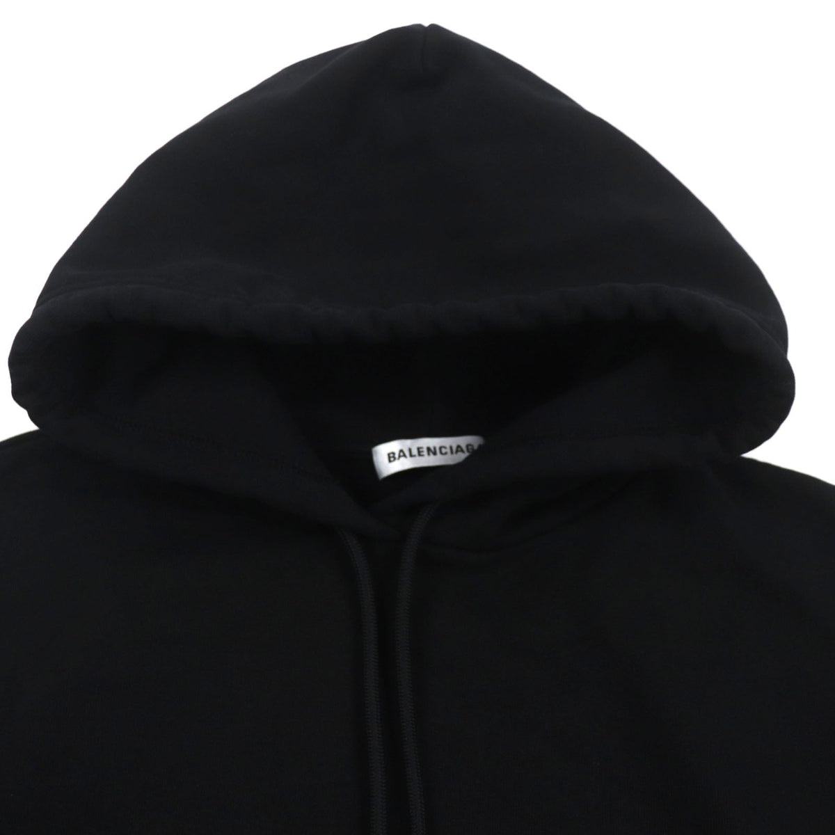 balenciaga Cotton Logo Print Pullover Hoodie