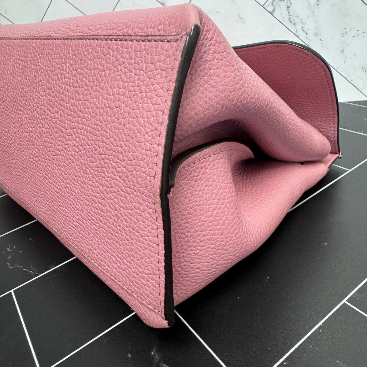 Gucci Pink Bamboo Daily Top Handle Bag