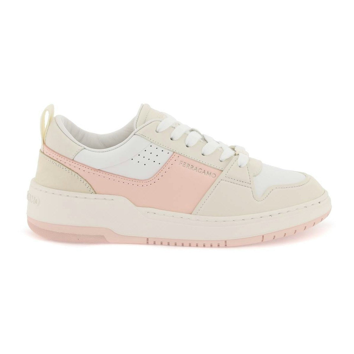SALVATORE  MULTICOLORED SMOOTH LEATHER SNEAKERS