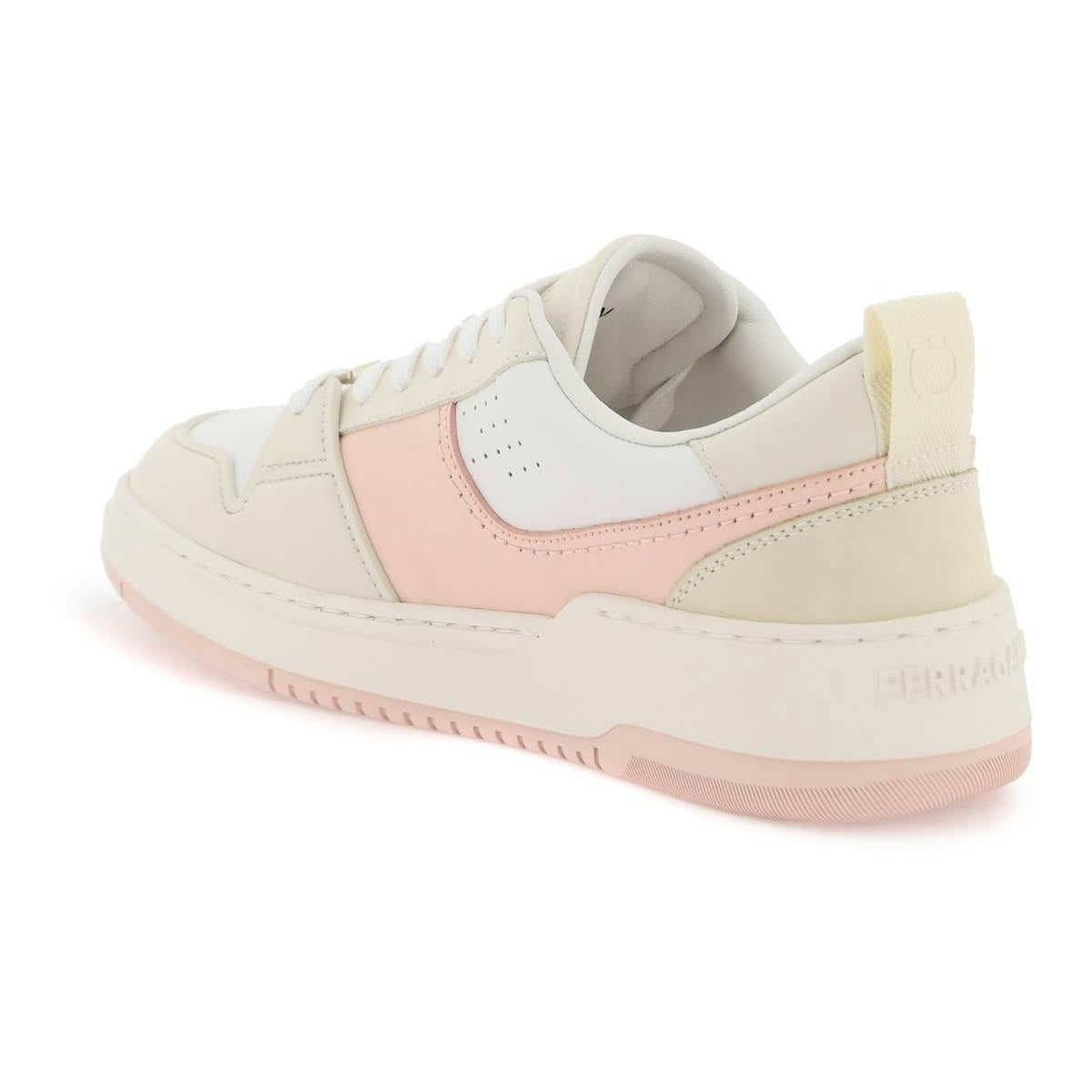 SALVATORE  MULTICOLORED SMOOTH LEATHER SNEAKERS