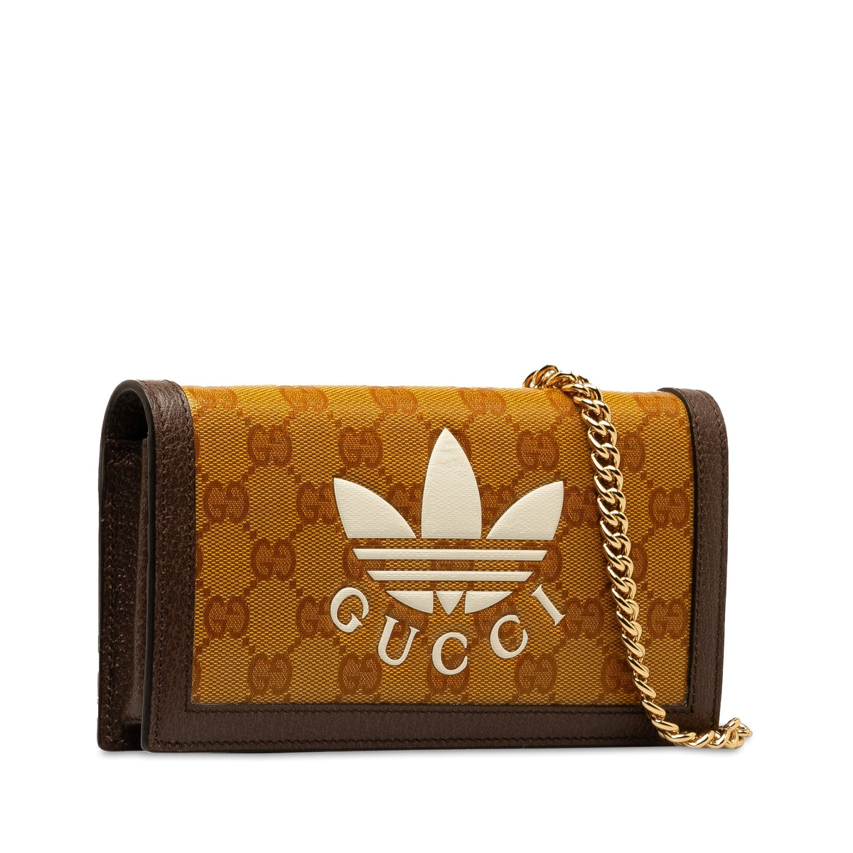 GUCCI x Adidas GG Supreme Wallet on Chain Crossbody Bag