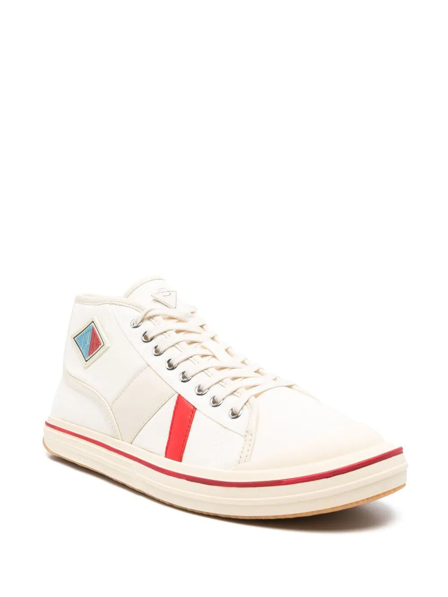 Bottega Veneta Men Eliot Mid-Top Canvas Sneakers