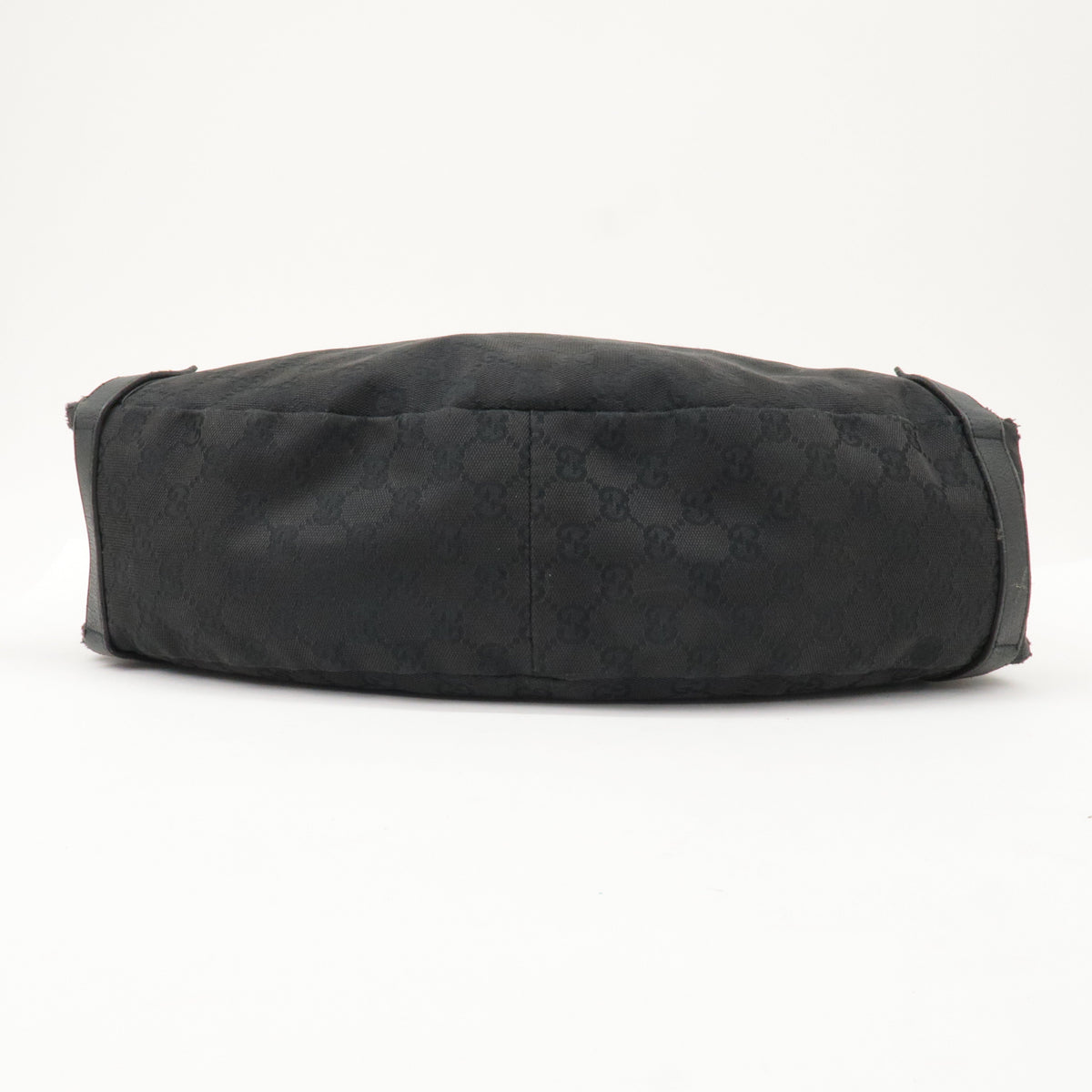 GUCCI Abbey GG Canvas Leather Tote Bag Shoulder Bag Black 130736