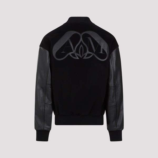 Alexander Mcqueen Calf Leather Jacket Men