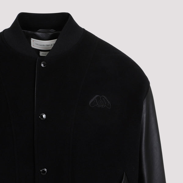 Alexander Mcqueen Calf Leather Jacket Men