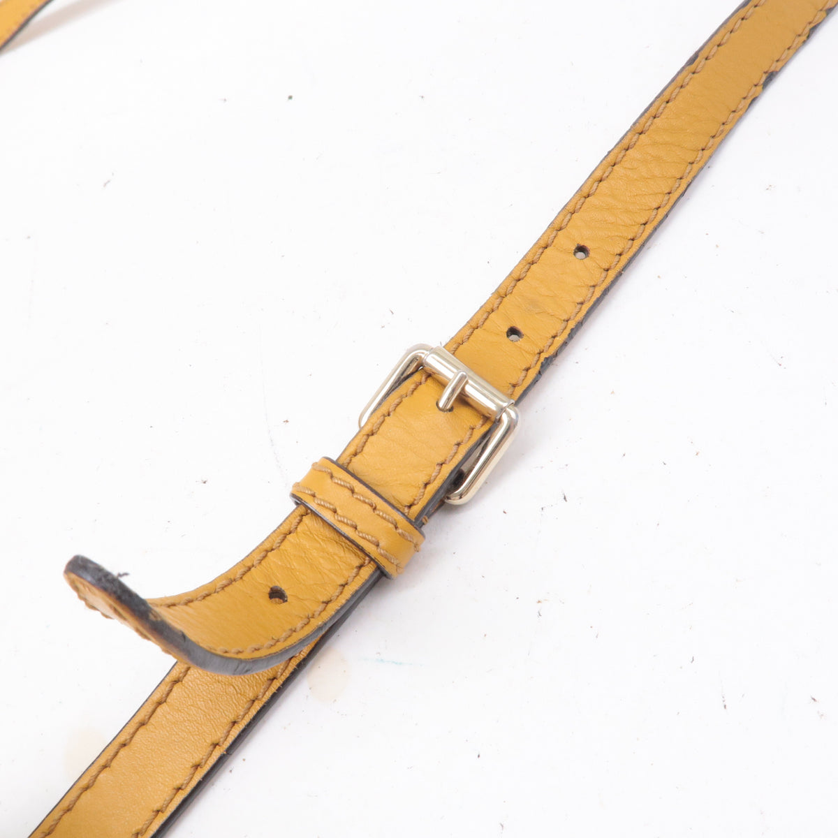 GUCCI GG Canvas Leather Shoulder Bag Beige Brown Yellow 308452