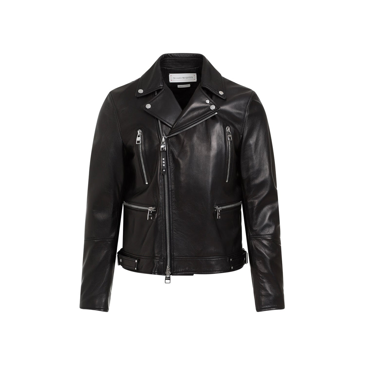 Alexander Mcqueen Leather Biker Jacket Men