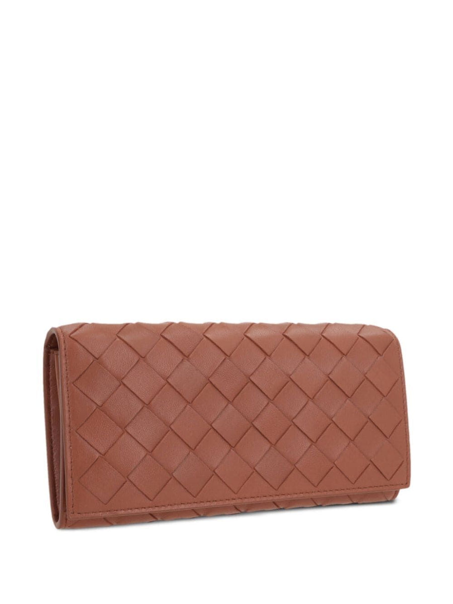 Bottega Veneta Women Portafoglio Intrecciato Con Patta Grande