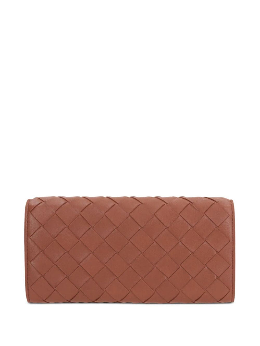 Bottega Veneta Women Portafoglio Intrecciato Con Patta Grande