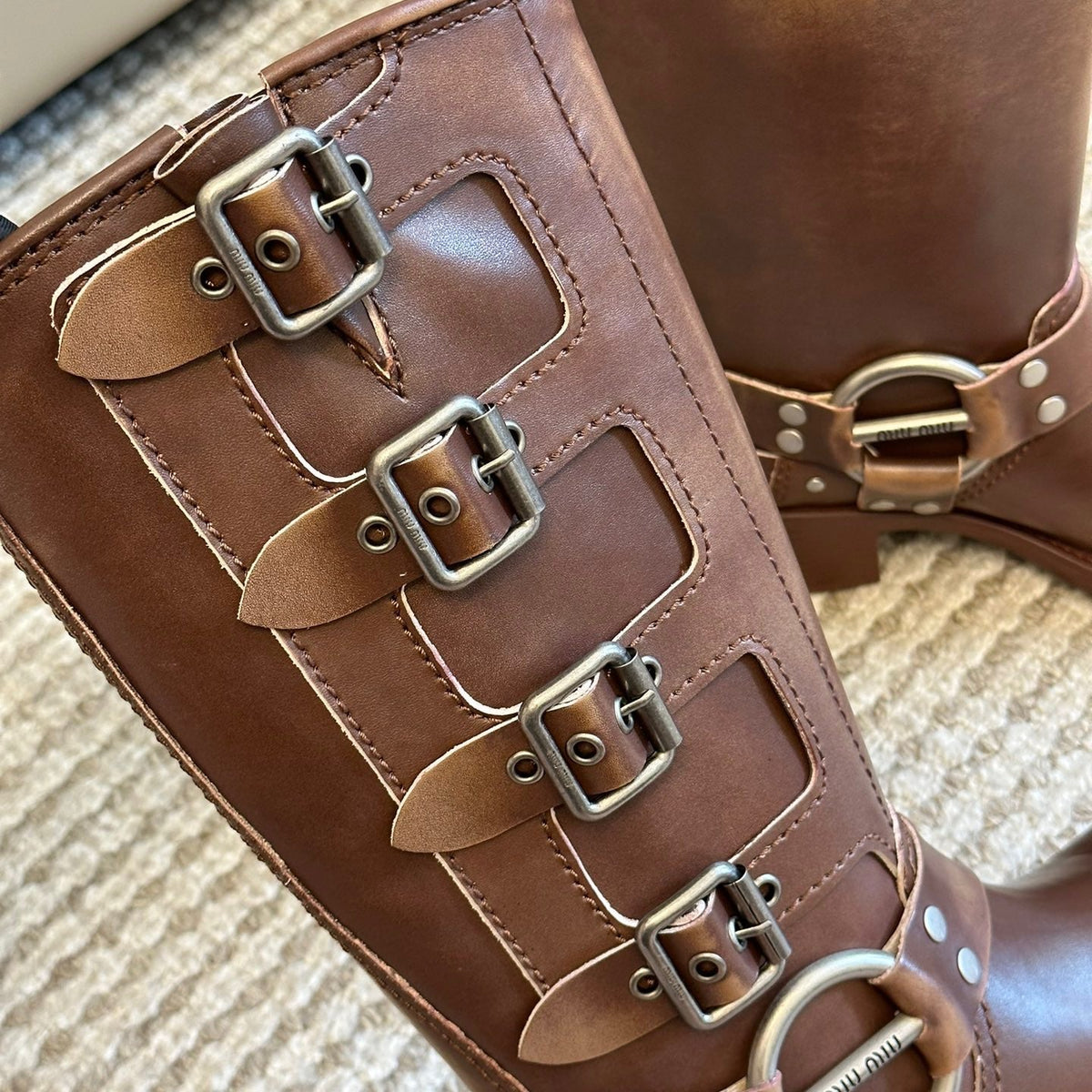 MIU M BOOTS