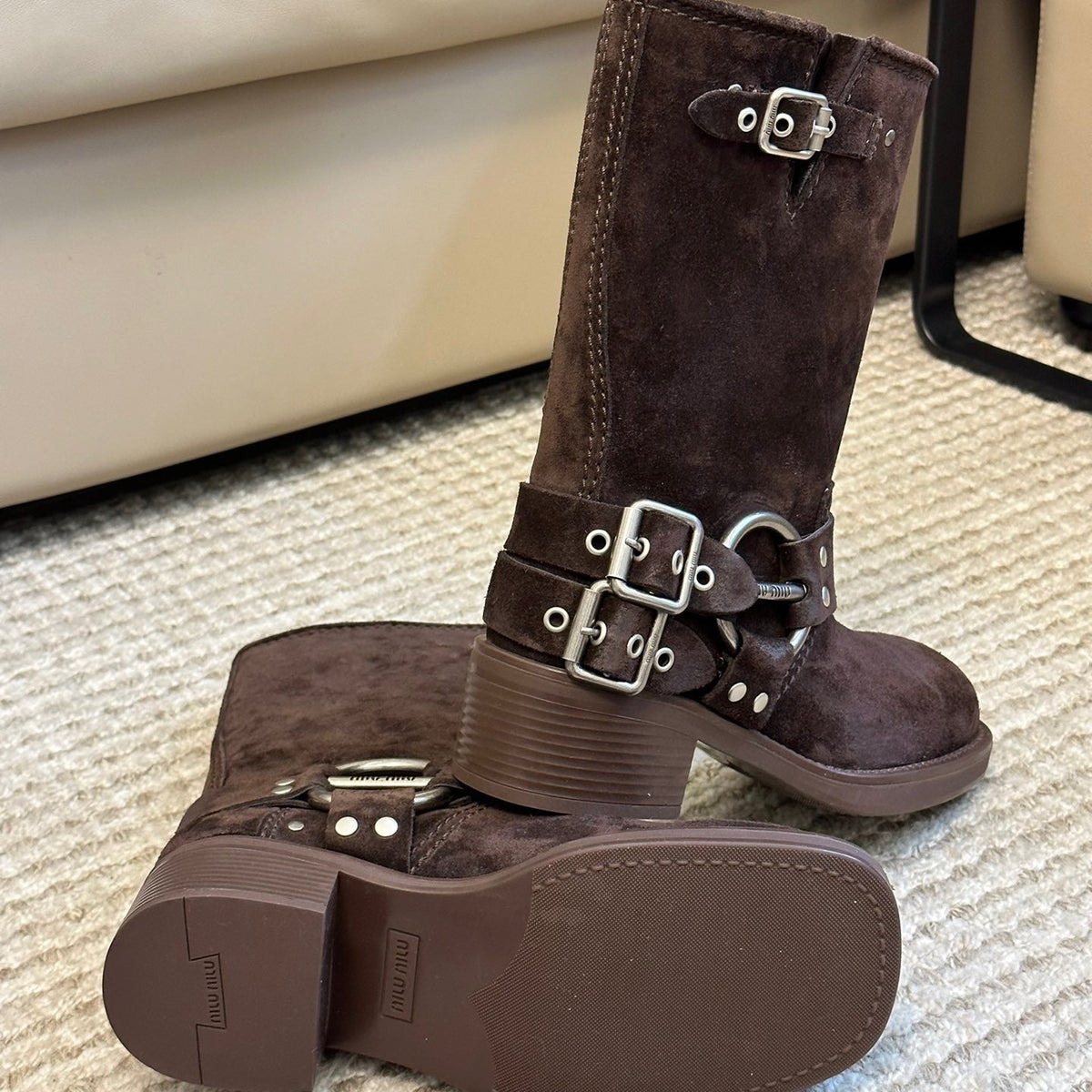 MIU M BOOTS