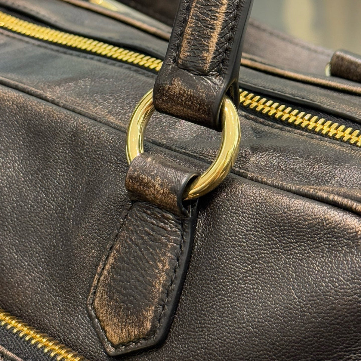 MIU M NAPPA LEATHER TOP HANDLE BAG