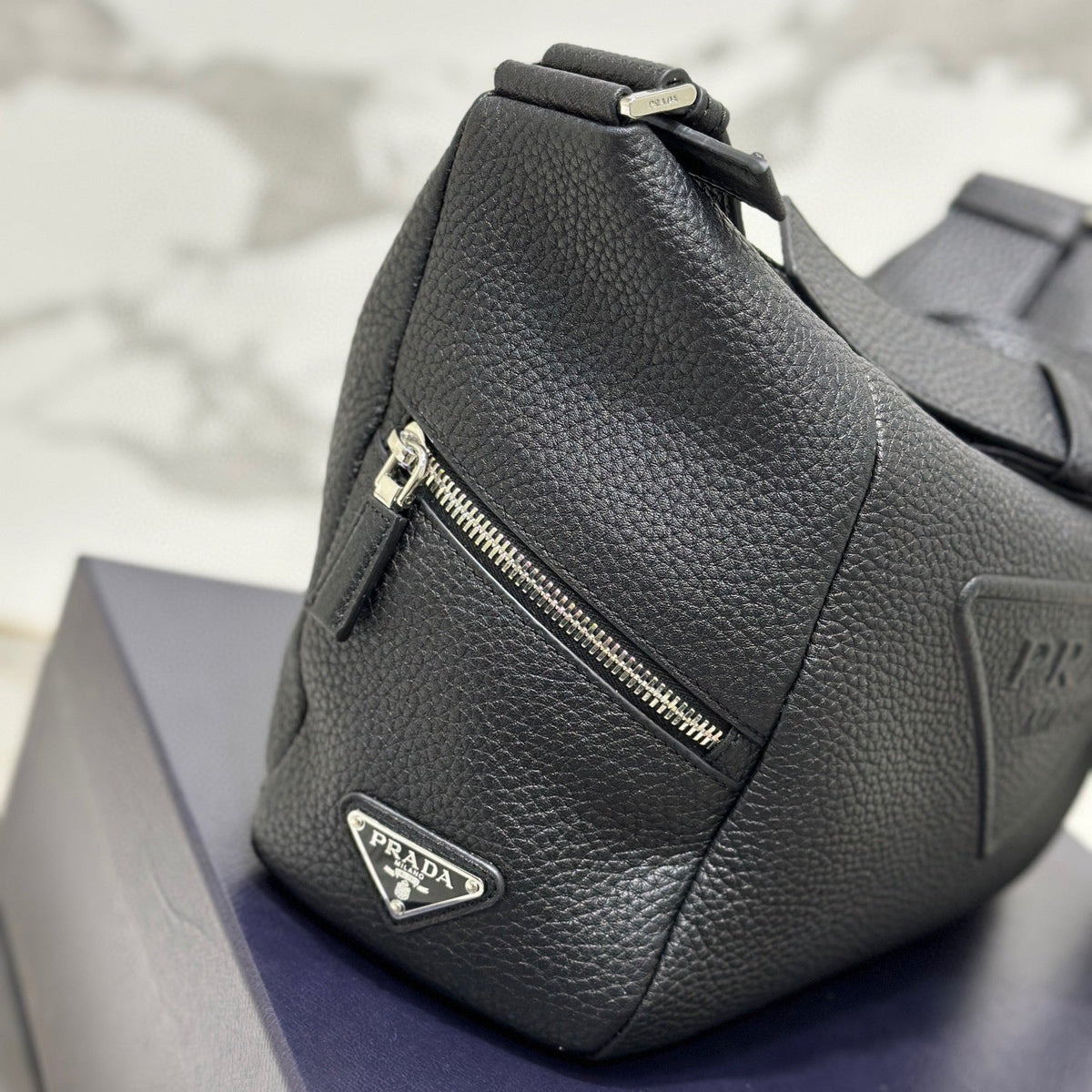 PD LEATHER BAG WITH SHOULDER STRAP