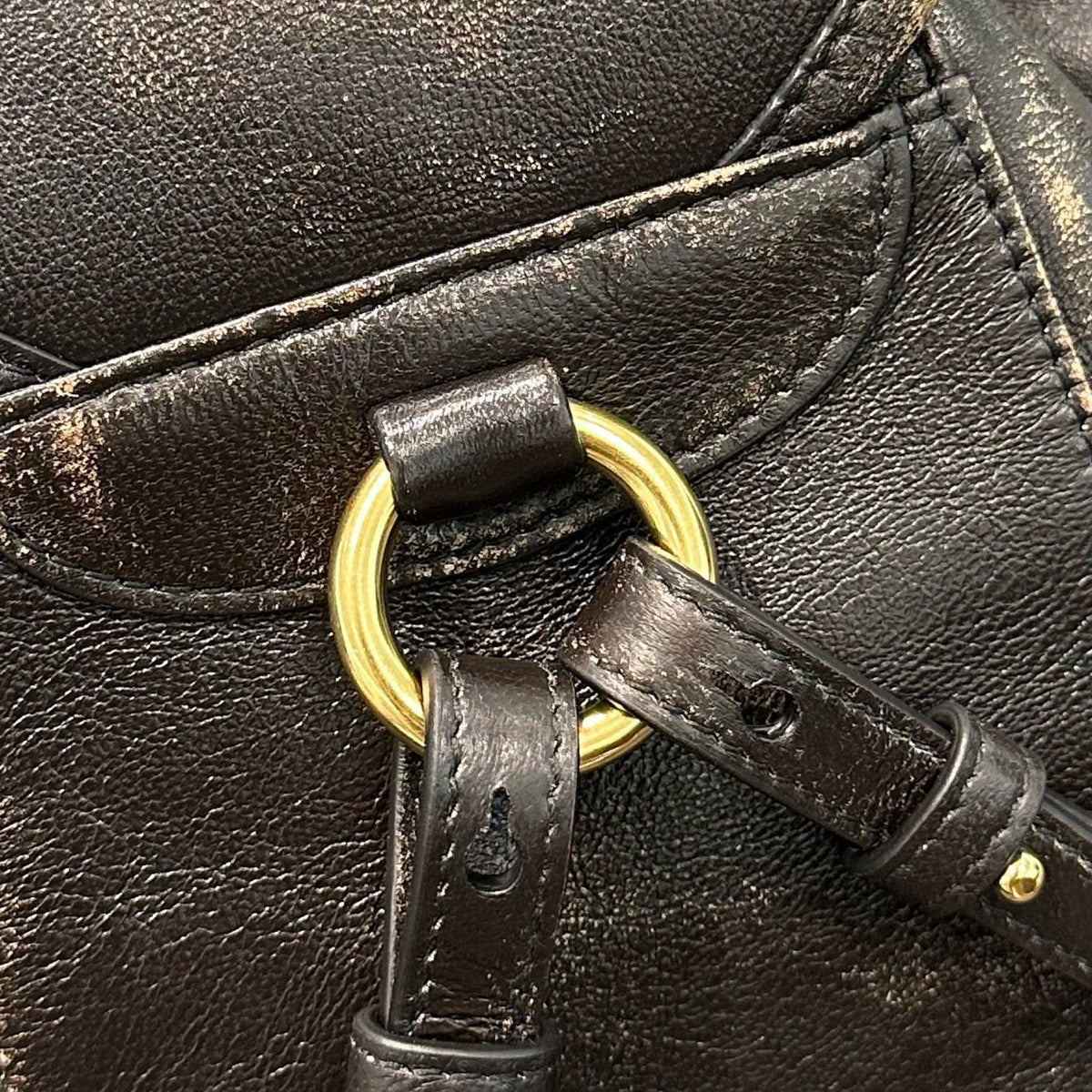 MIU M LEATHER BACKPACK