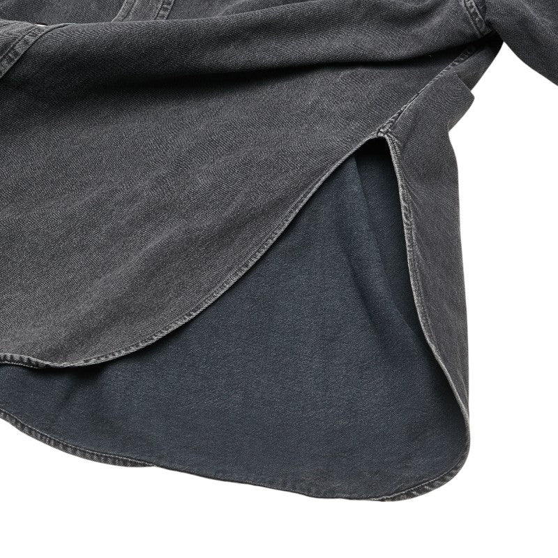 balenciaga Black Denim Shirt Cotton