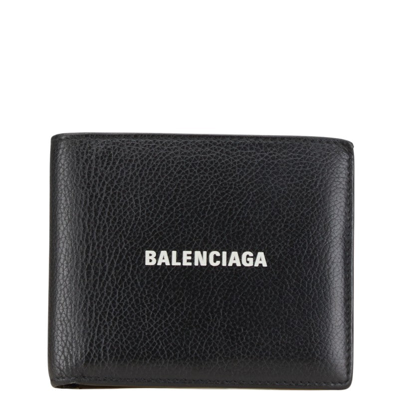 balenciaga Leather Logo Bifold Wallet
