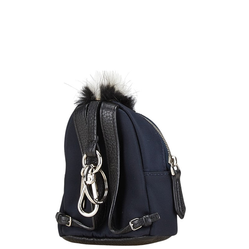 Top quality Fendi Nylon Leather Bugs Keychain Bag Charm