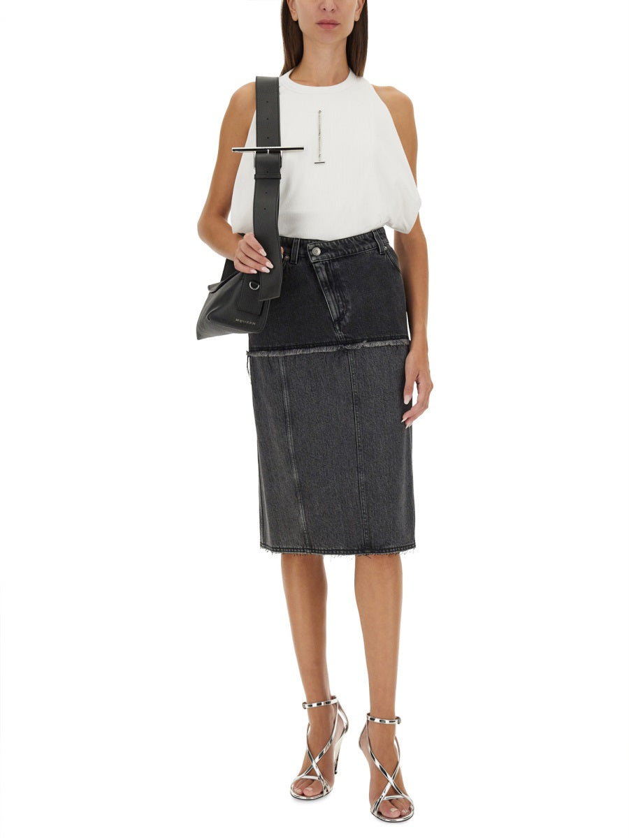 Alexander Mcqueen Women Ribbed Tank Top