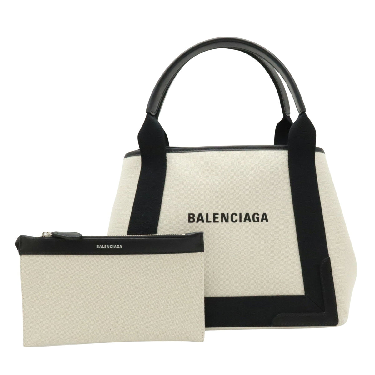balenciaga Navy Cabas Tote