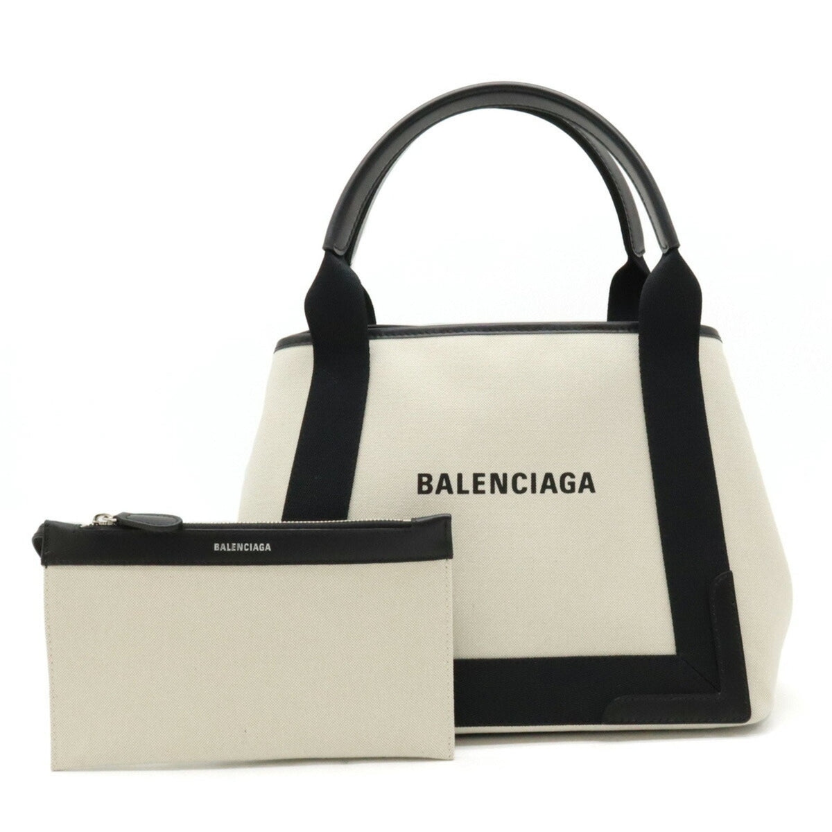 balenciaga Navy Cabas Tote