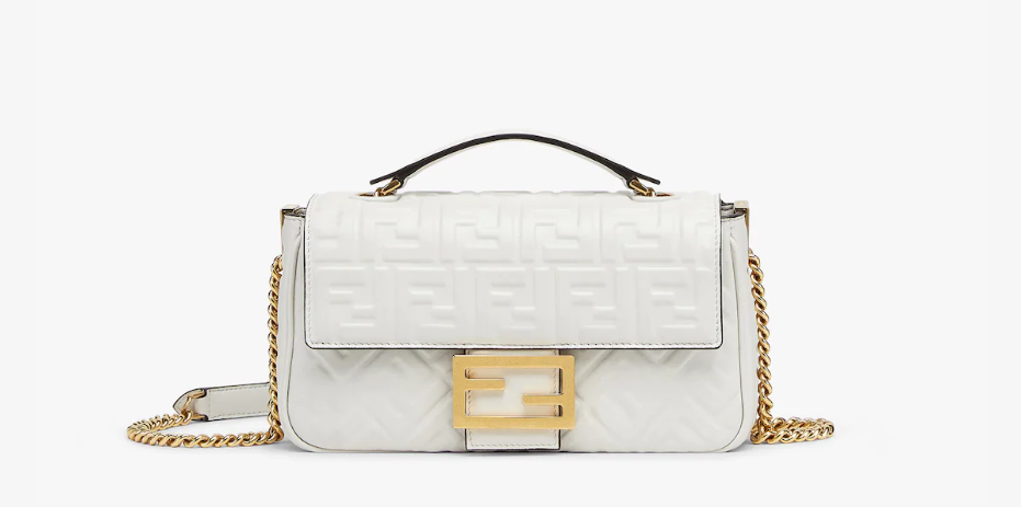 Fendi Baguette Chain Midi Nappa leather Bag