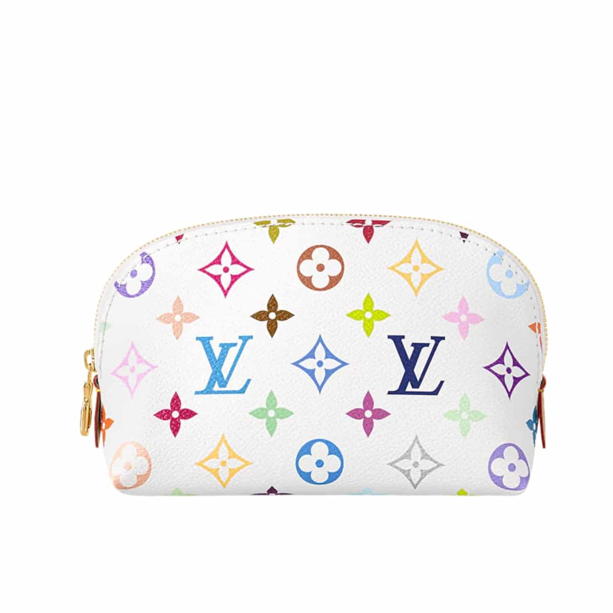 LV X MURAKAMI COSMETIC POUCH PM MONOGRAM WHITE 19CM M13744