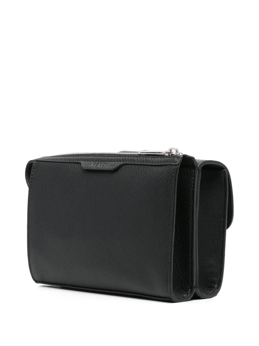Fendi Men Full-Grain Leather Double Baguette Bag