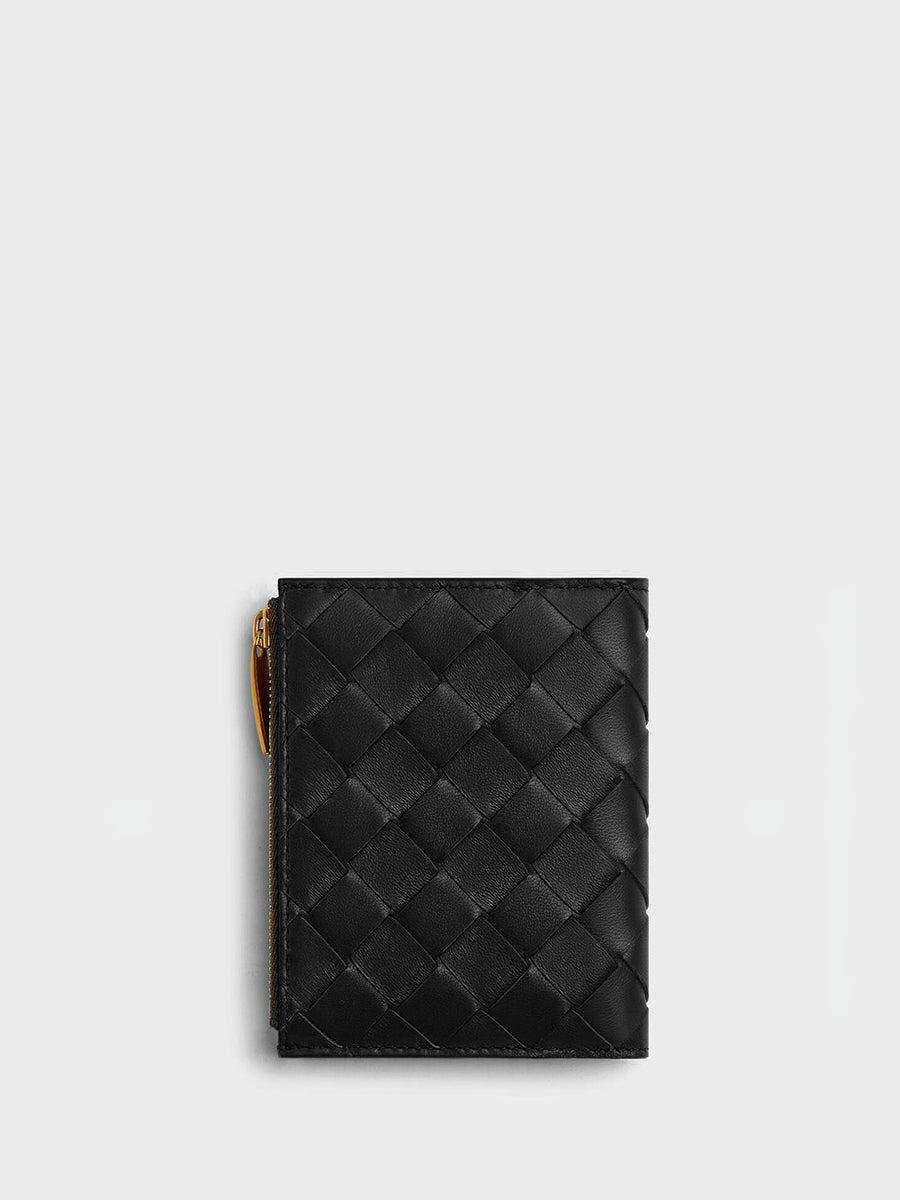 Bottega Veneta Women Portafoglio Bi-Fold Intrecciato Piccolo
