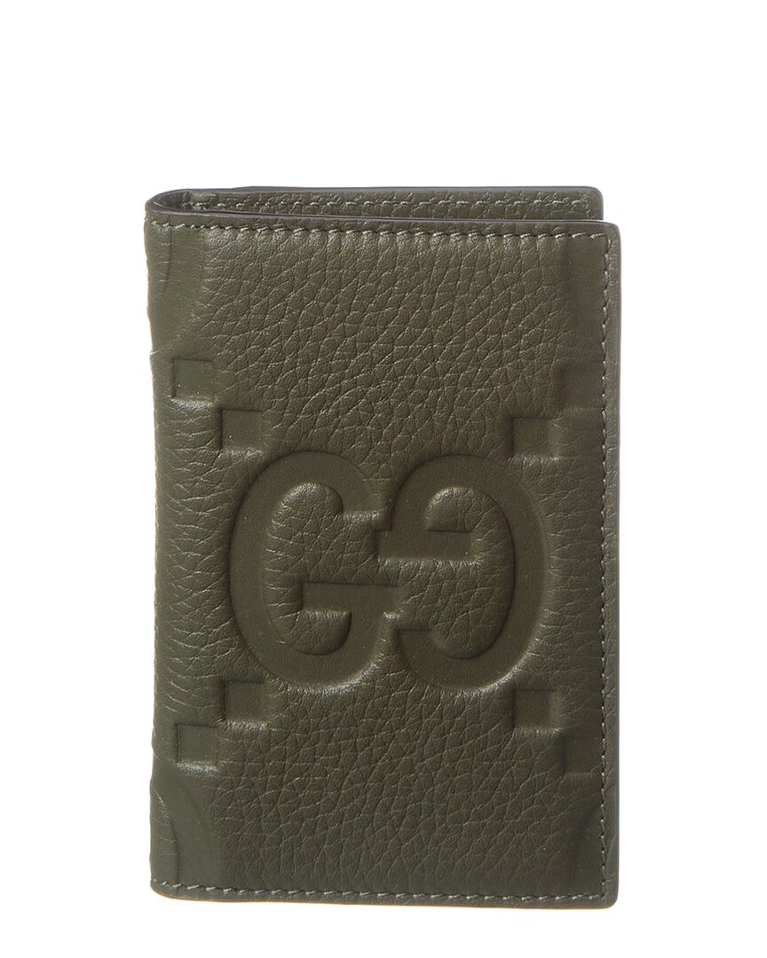 Gucci Jumbo Gg Leather Card Case