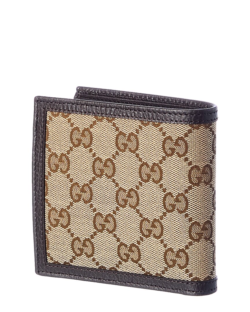 Gucci Original Gg Canvas & Leather Wallet