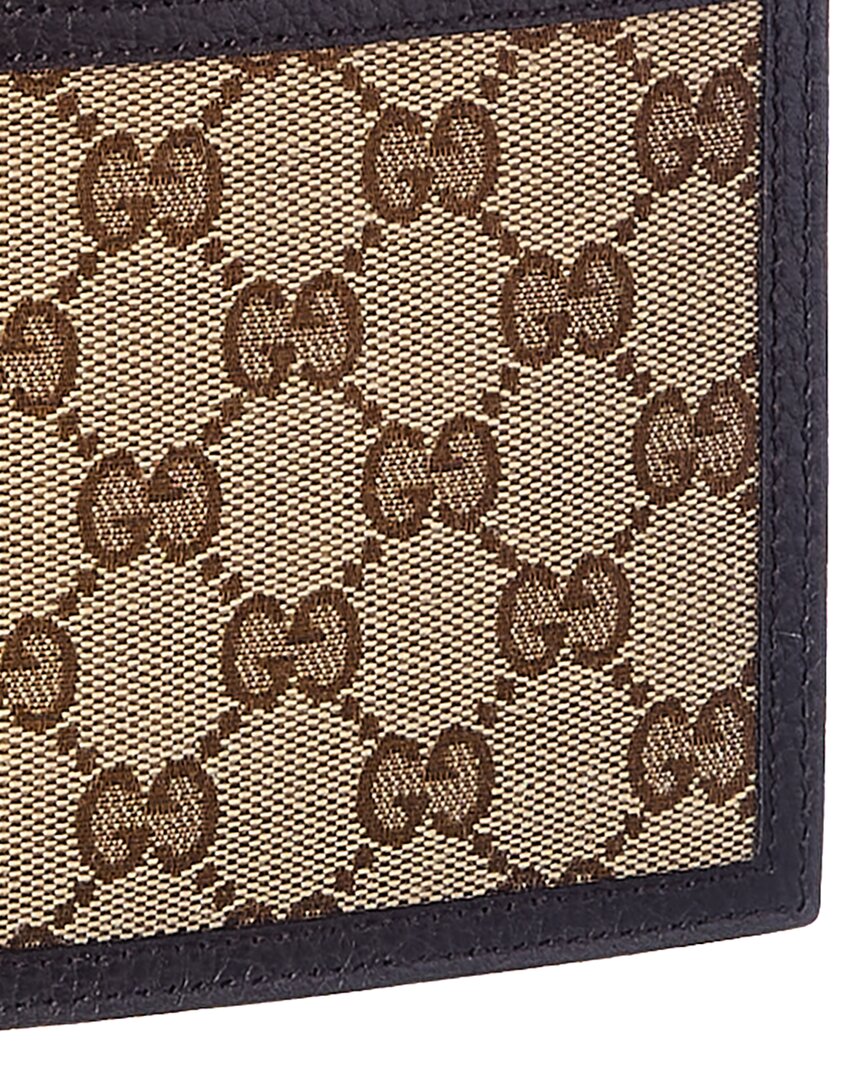 Gucci Original Gg Canvas & Leather Wallet
