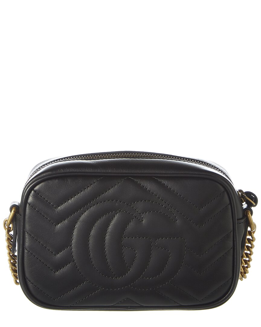 Gucci Gg Marmont Mini Matelasse Leather Crossbody Camera Bag