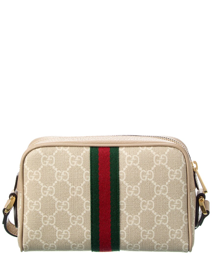 Gucci Ophidia Mini Gg Supreme Canvas & Leather Shoulder Bag