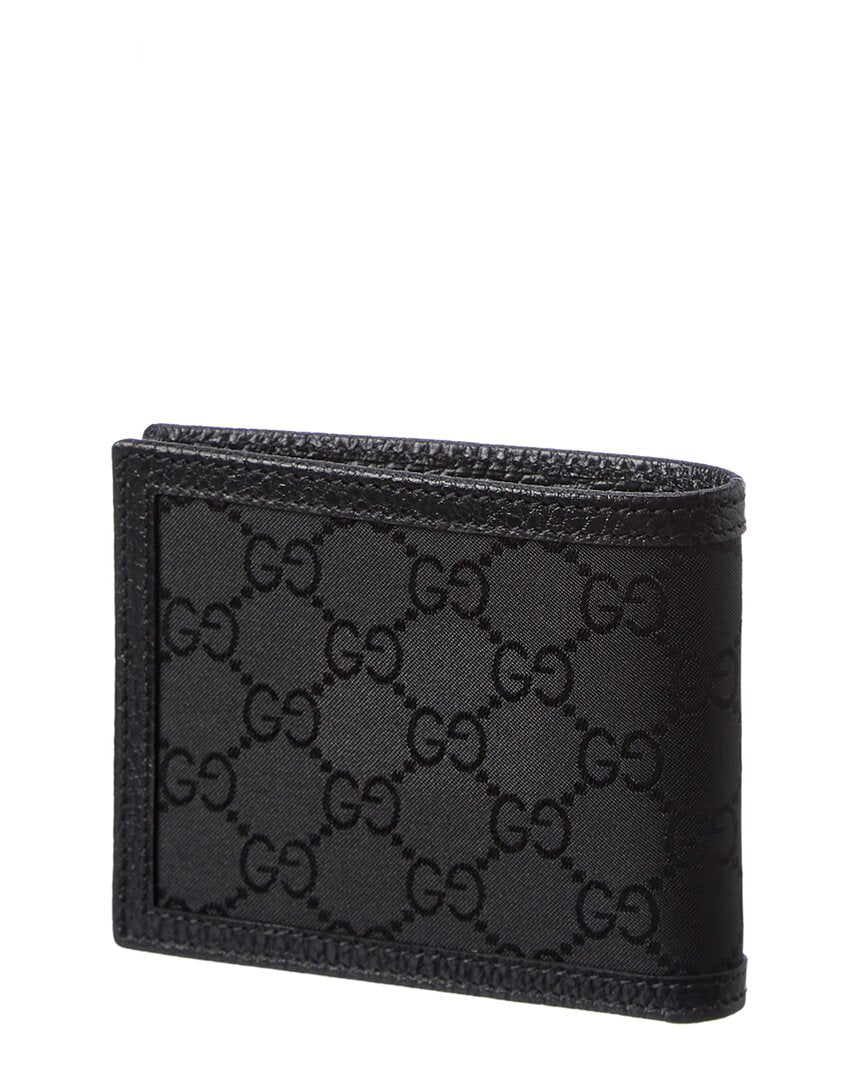Gucci Gg Canvas & Leather Bifold Wallet