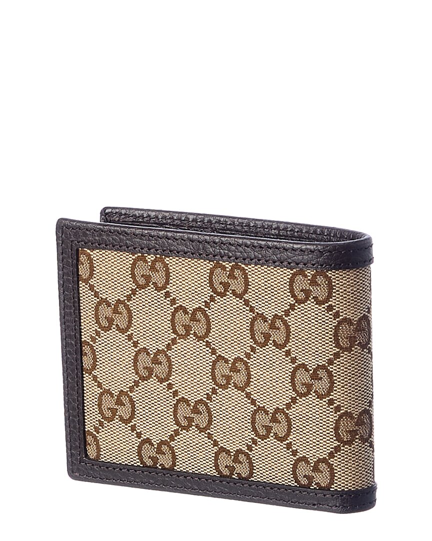 Gucci Original Gg Canvas & Leather Wallet
