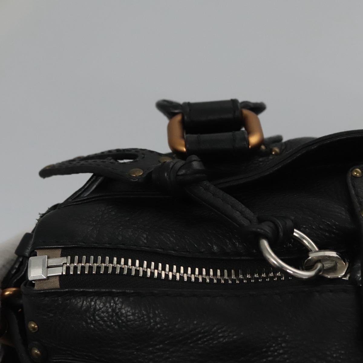 Chloe Paddington Hand Bag Leather Black 113639