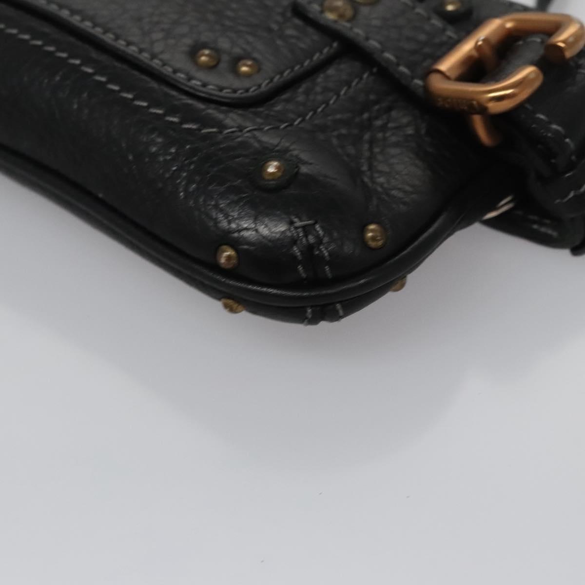 Chloe Paddington Accessory Pouch Leather Black 113824
