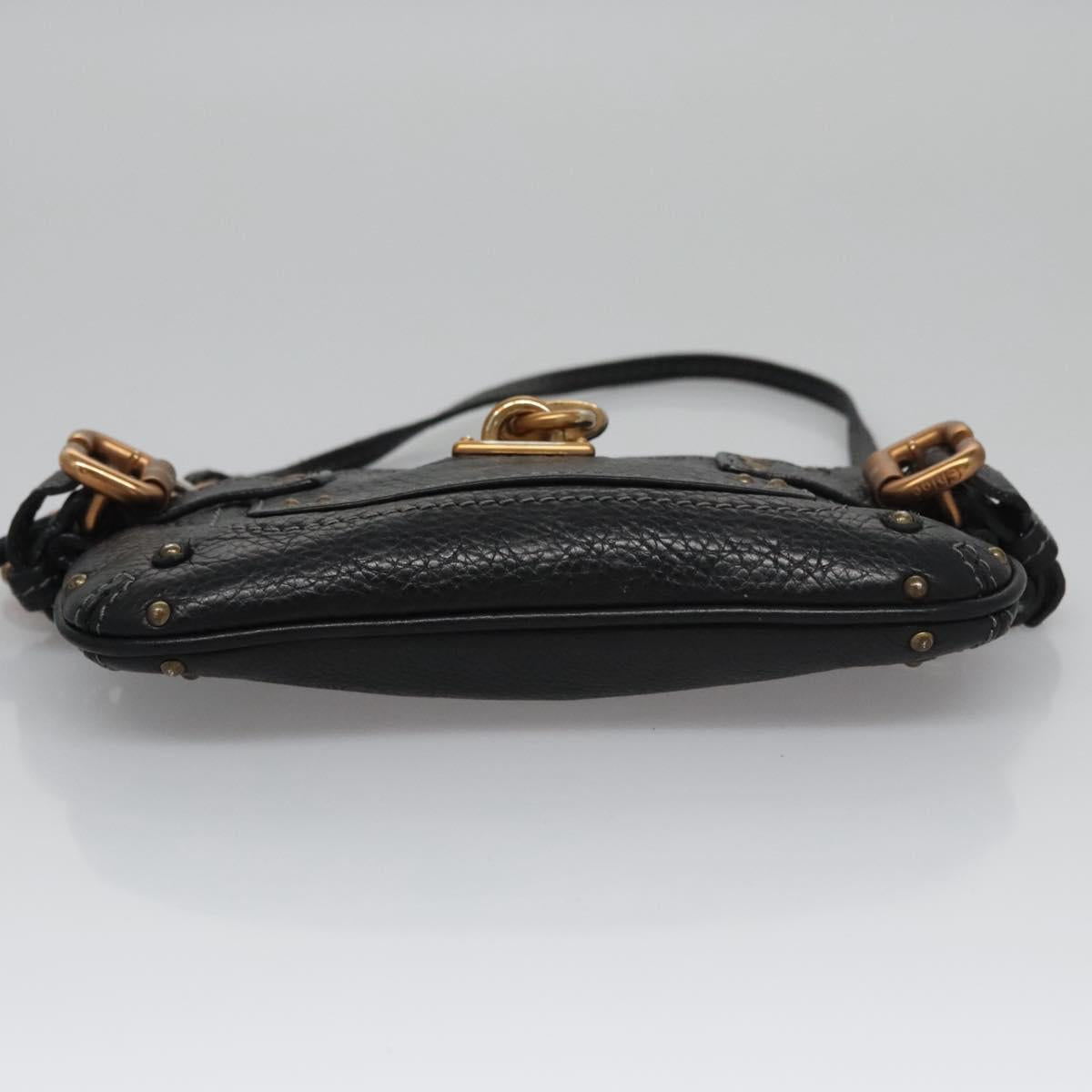 Chloe Paddington Accessory Pouch Leather Black 113824