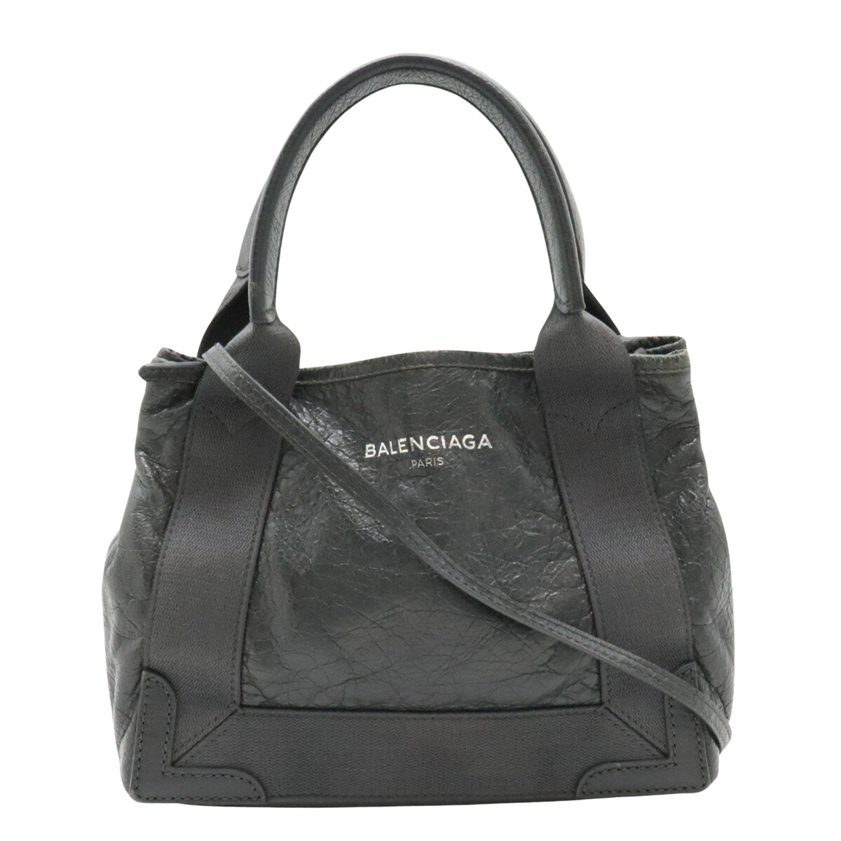 balenciaga Navy Cabas Tote