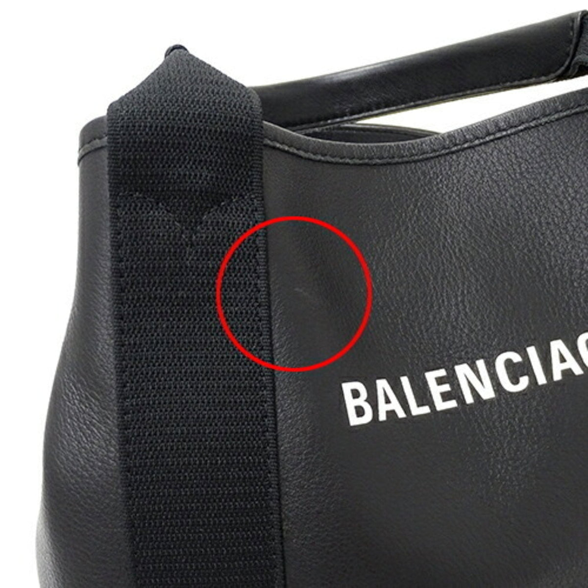balenciaga Navy Cabas Handbag