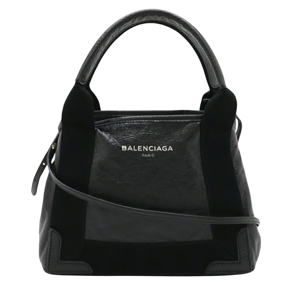 balenciaga Navy Cabas Tote