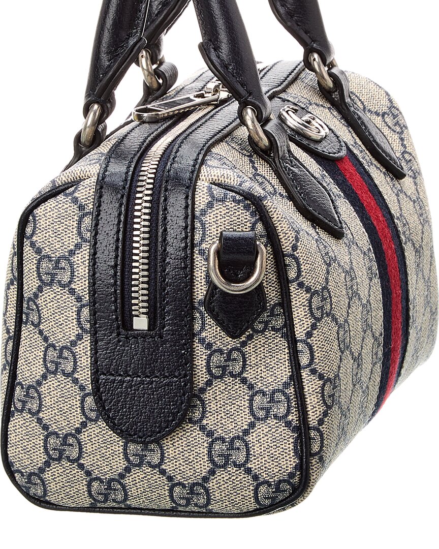 Gucci Ophidia Gg Mini Top Handle Gg Supreme Canvas & Leather Bag