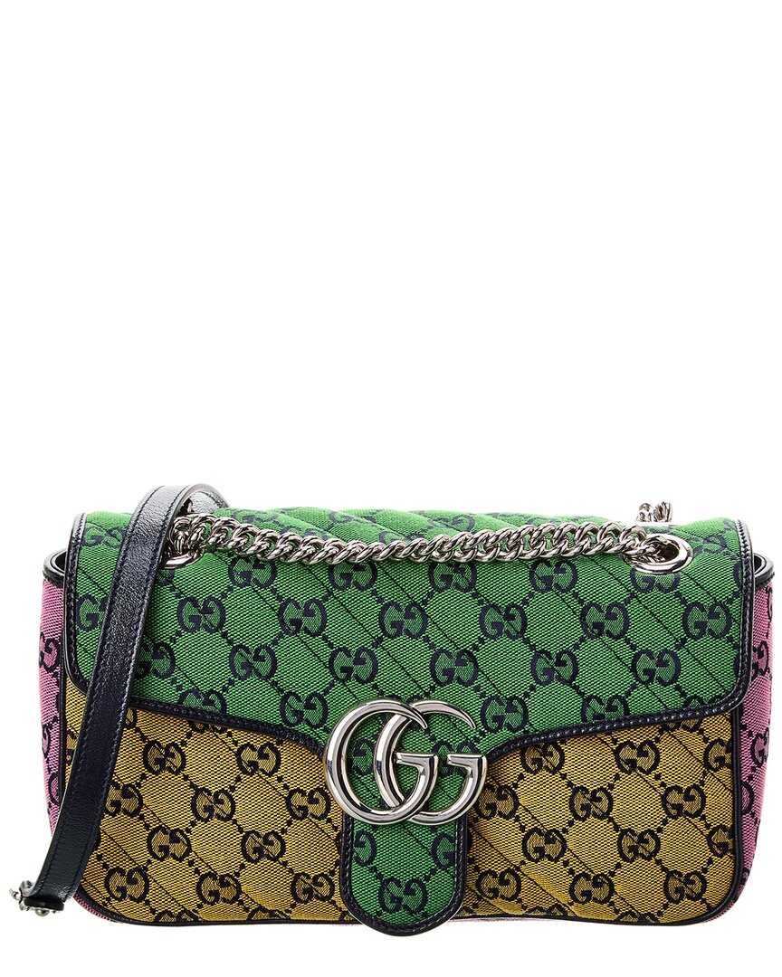 Gucci Gg Marmont Small Gg Canvas Shoulder Bag