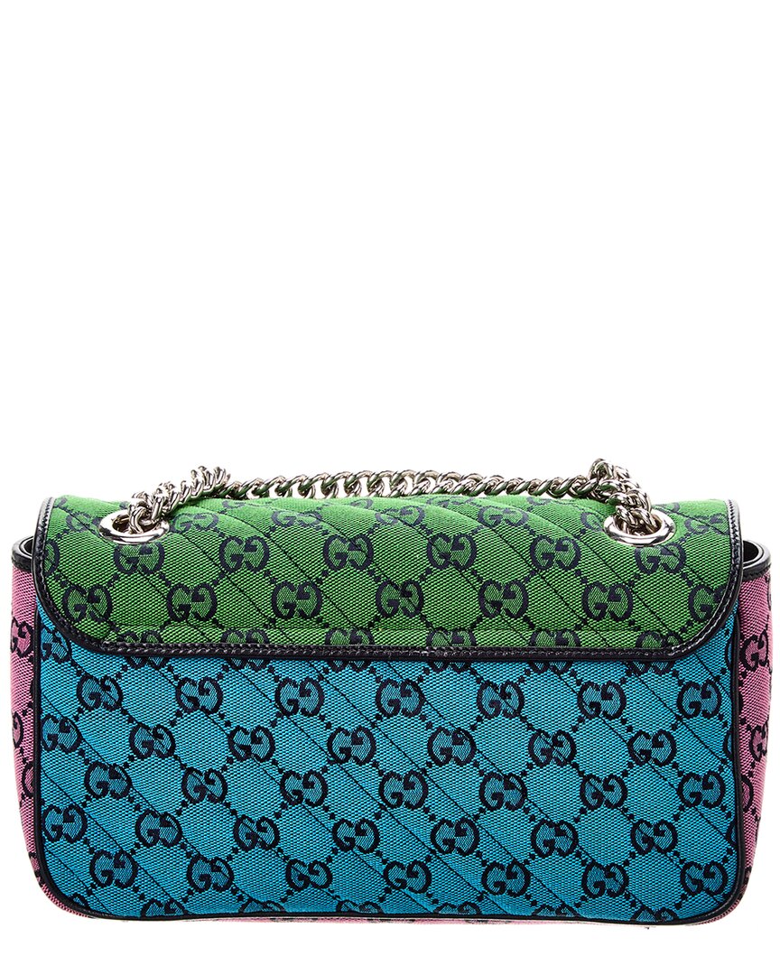 Gucci Gg Marmont Small Gg Canvas Shoulder Bag