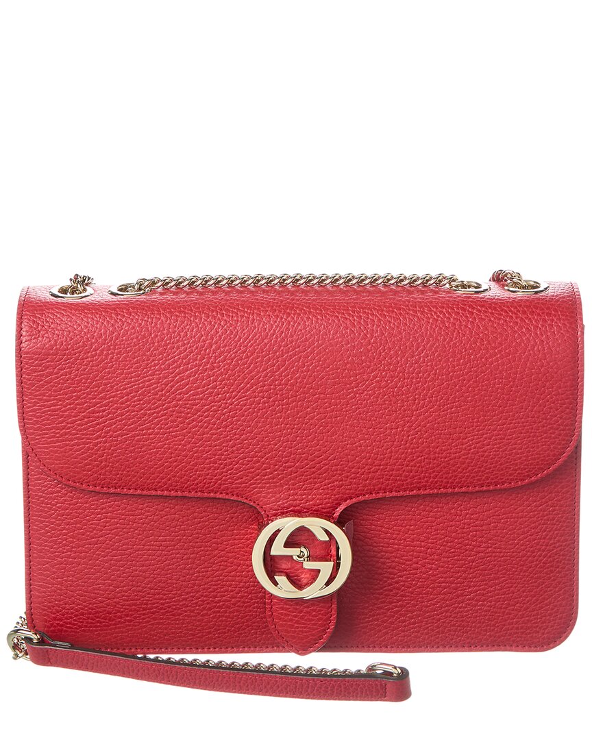 Gucci Interlocking G Leather Shoulder Bag